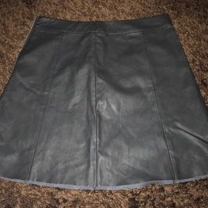 mini skirt leather